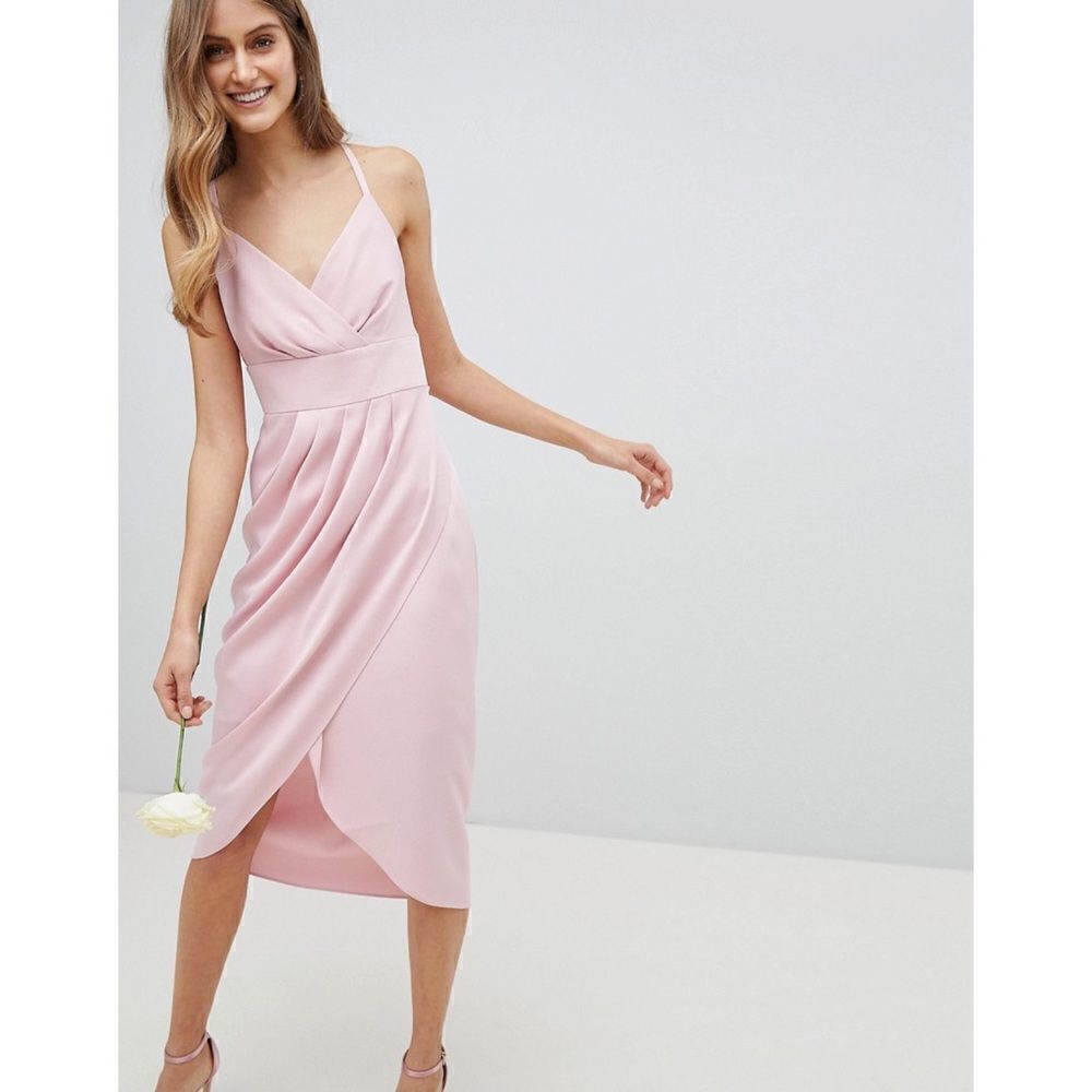 Ted Baker Tie The Knot Drape Midi Dress
